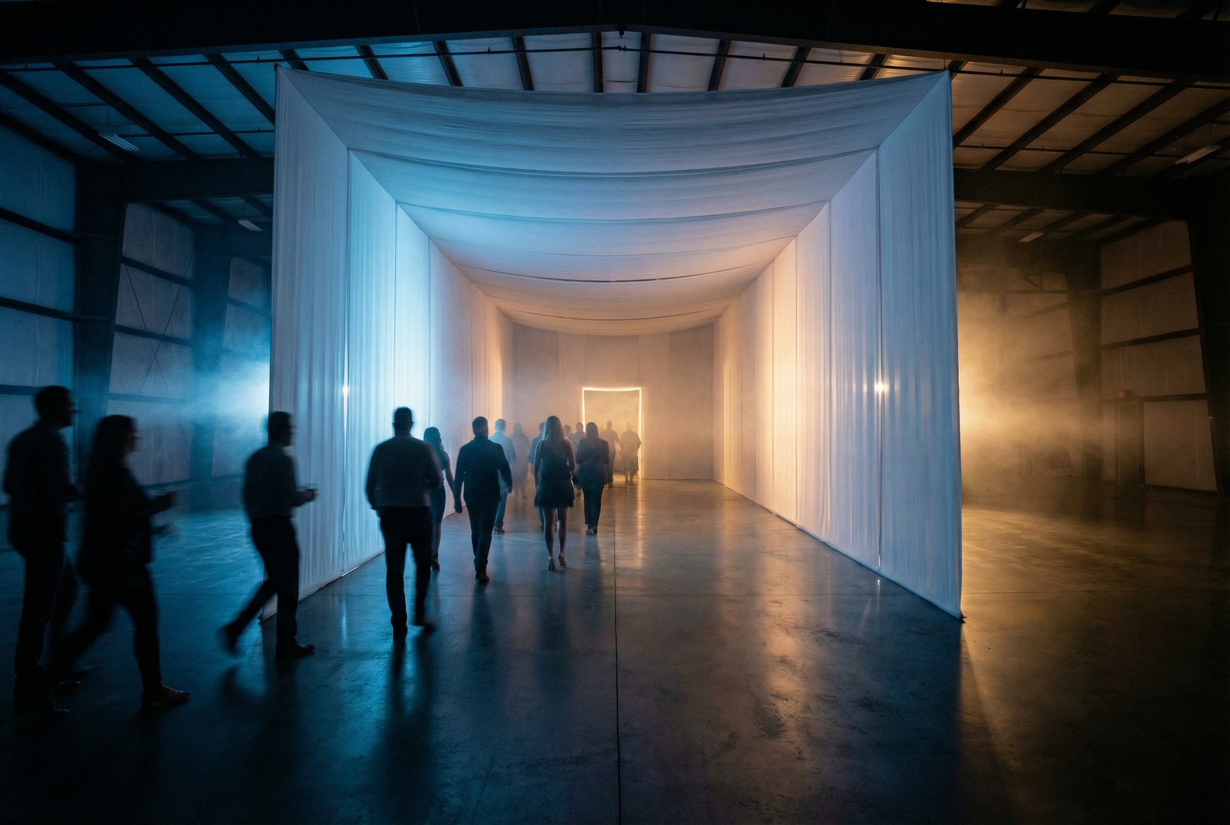 Automotive Reveal — Private Hangar Environment — spatial environments execution environment