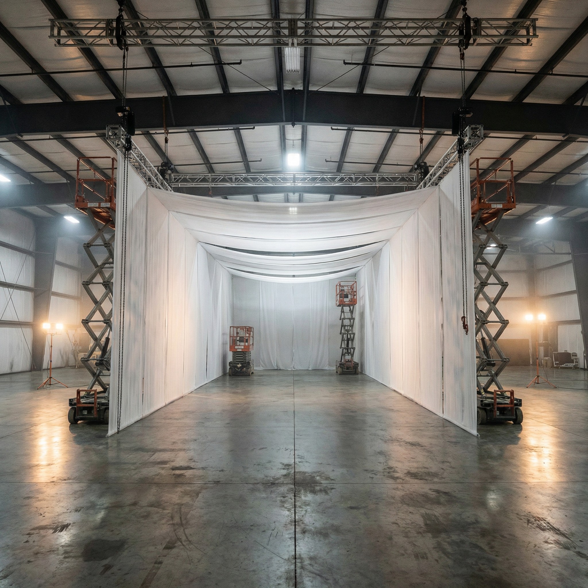 Automotive Reveal — Private Hangar Environment — spatial environments execution environment